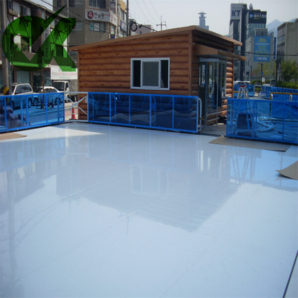 20×40 synthetic ice skating rink